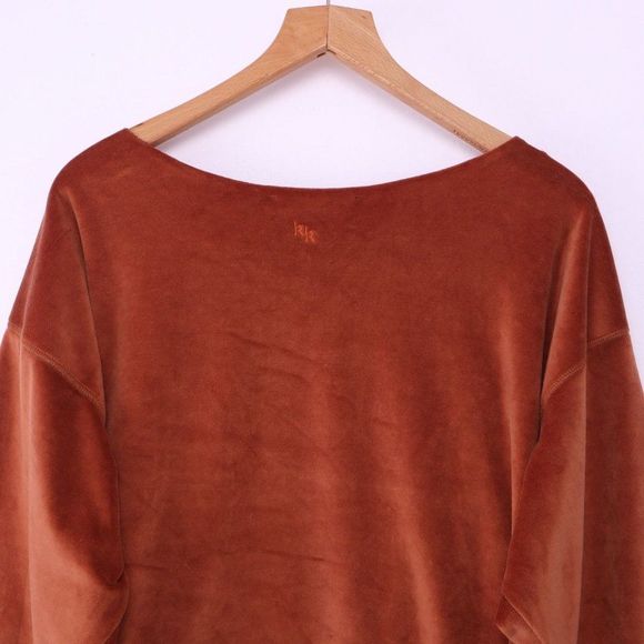 Kendall Kylie Off The Shoulder Velvet Sweater - Picture 6 of 6